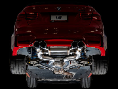 AWE Tuning BMW F8X M3/M4 SwitchPath Cat-Back Exhaust - Diamond Black Tips