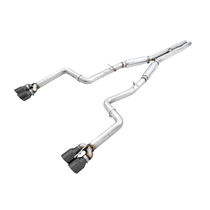 AWE Tuning 2017+ Dodge Challenger 5.7L Track Edition Exhaust - Diamond Black Quad Tips