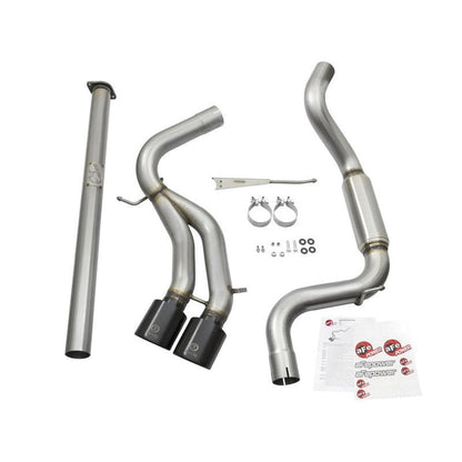 aFe Takeda 3in SS Exhaust Cat-Back 13-16 Ford Focus ST 2.0L Black Tips