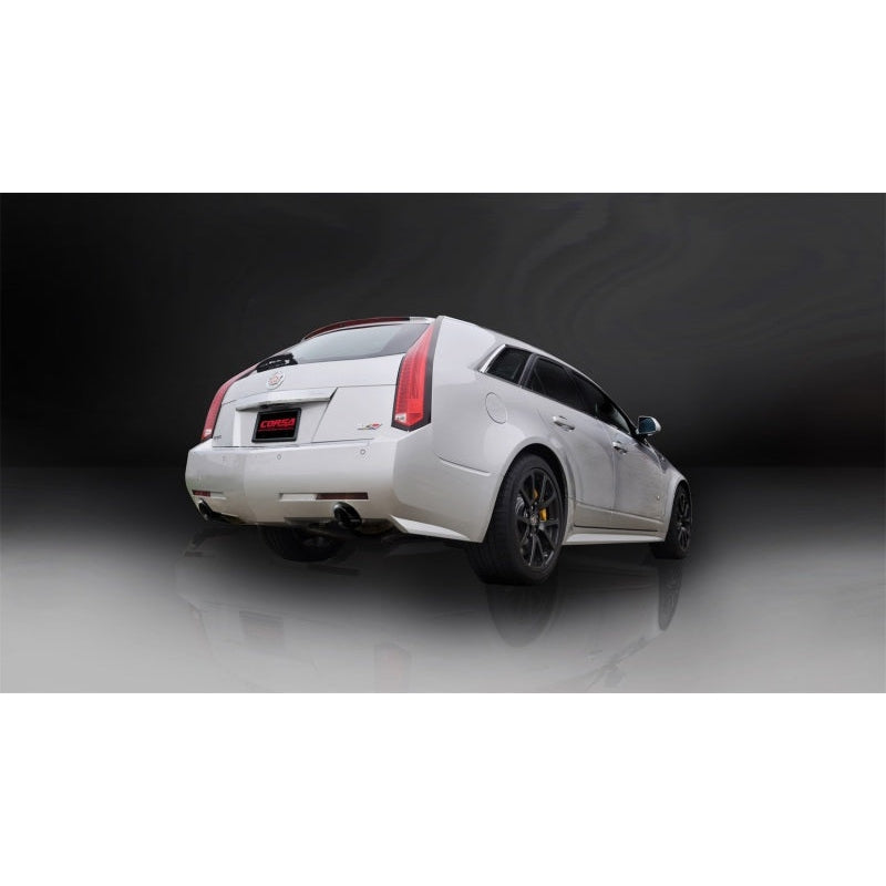 Corsa 11-13 Cadillac CTS Wagon V 6.2L V8 Black Sport Axle-Back Exhaust
