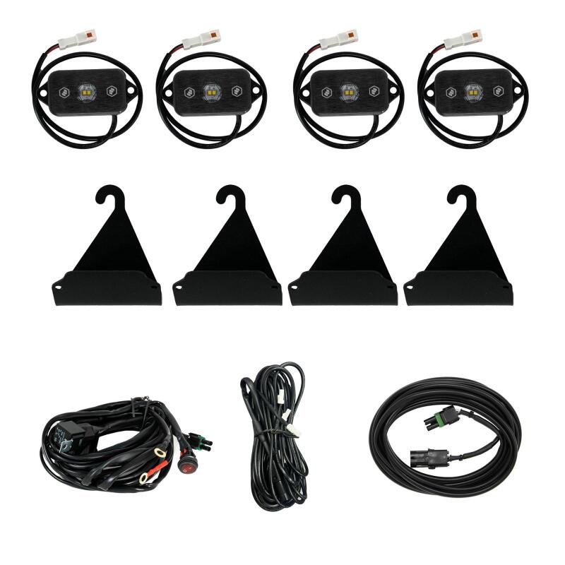 Baja Designs 05 - 24 Toyota Tacoma / 07 - 24 Toyota Tundra Bed Rail Cargo Light Kit - White - Lights Bed Rail - Baja Designs