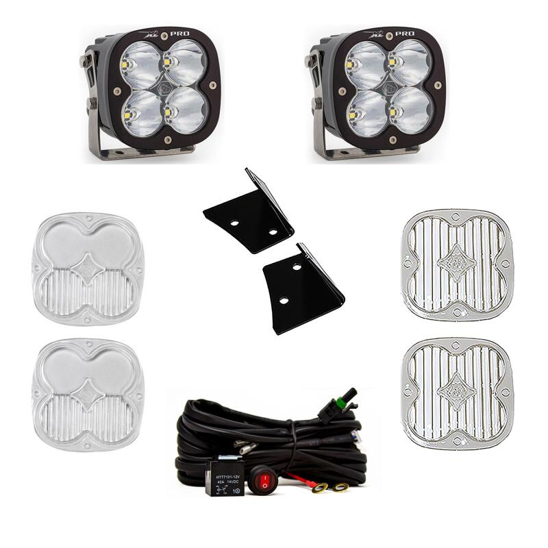 Baja Designs 07 - 17 Jeep Wrangler JK XL Pro Spot A - Pillar Kit - Light Mounts - Baja Designs