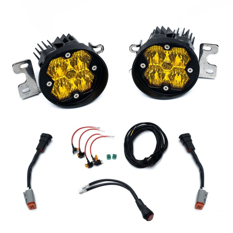 Baja Designs 12 - 23 Tacoma / 14 - 21 Tundra / 10 - 24 4Runner Squadron Sport 2.0 Fog Kit(WC) - Baja Amber - Fog Lights - Baja Designs