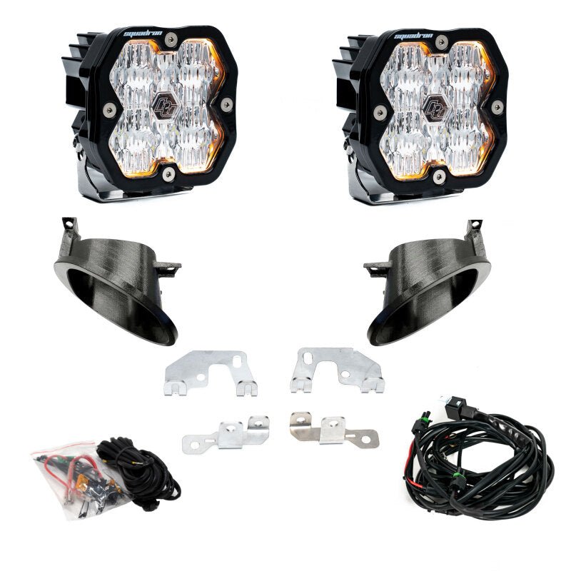 Baja Designs 14 - 18 Mercedes Sprinter Van 2500/3500 Squadron Sport 2.0 Fog Pocket Kit (WC) - Clear - Fog Lights - Baja Designs