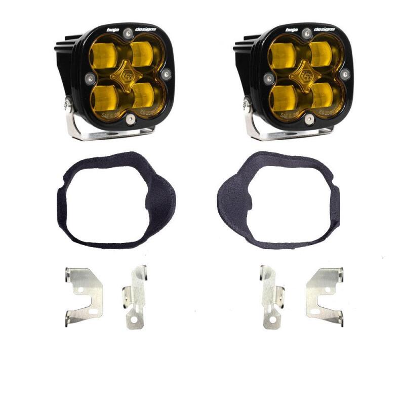 Baja Designs 14 - 18 Mercedes Sprinter Van Squadron SAE Fog Pocket Light Kit - Baja Amber - Light Bars & Cubes - Baja Designs