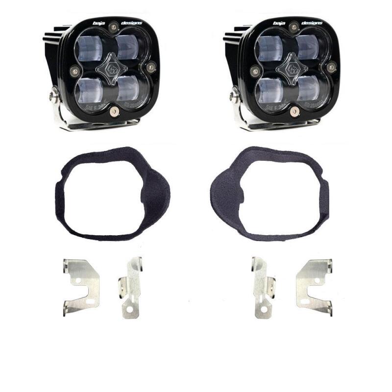 Baja Designs 14 - 18 Mercedes Sprinter Van Squadron SAE Fog Pocket Light Kit - Clear - Light Bars & Cubes - Baja Designs