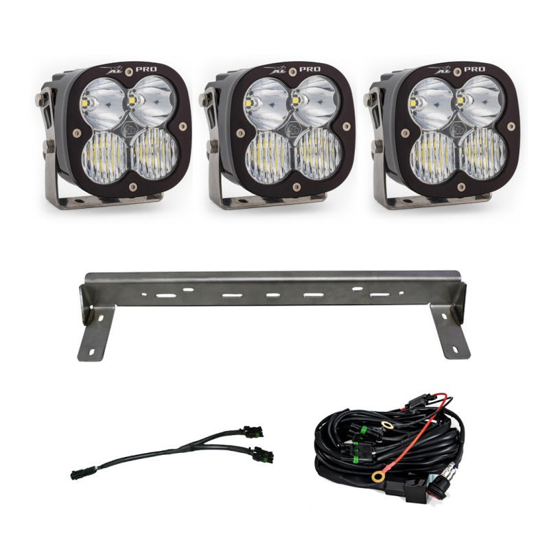 Baja Designs 15 - 19 Chevy Silverado 2500/3500HD XL Pro LED Bumper Kit (Driving/Spot/Wide Cornering) - Light Bars & Cubes - Baja Designs