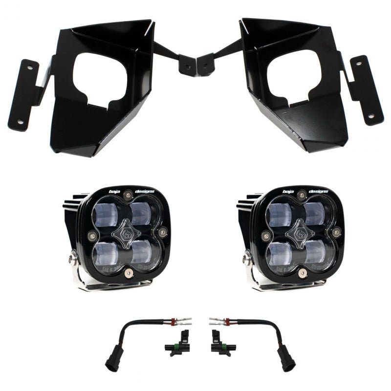 Baja Designs 16 - 18 Silverado 1500 Squadron Fog Pocket Kit - Clear - Fog Lights - Baja Designs