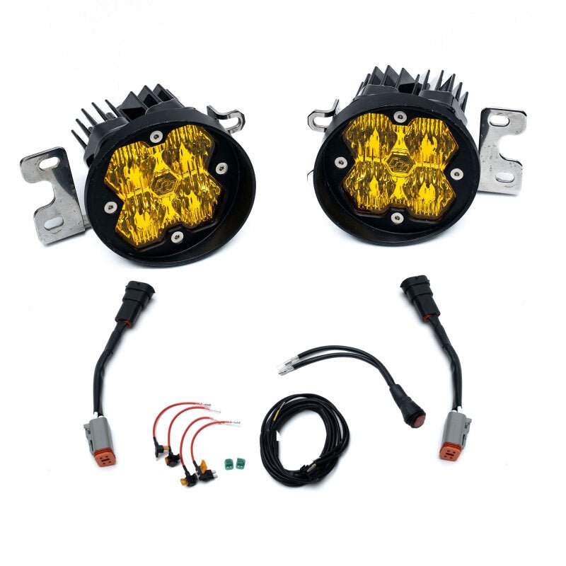 Baja Designs 16 - 21 Toyota RAV4/14 - 19 Highlander Squadron Sport 2.0 Fog Pocket Kit (WC) - Baja Amber - Fog Lights - Baja Designs