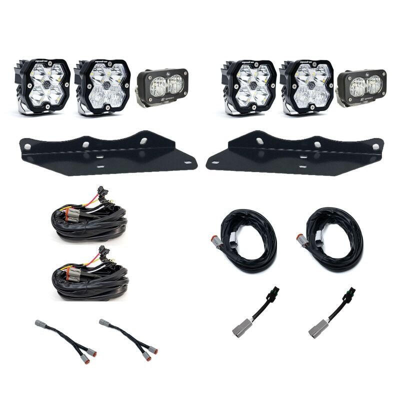 Baja Designs 17 - 20 Ford Raptor Squadron Sport 2.0/S2 Fog Pocket Kit (Multi Patterns) - Clear - Fog Lights - Baja Designs