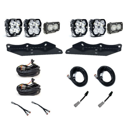 Baja Designs 17 - 20 Ford Raptor Squadron Sport 2.0/S2 Fog Pocket Kit (Multi Patterns) - Clear - Fog Lights - Baja Designs