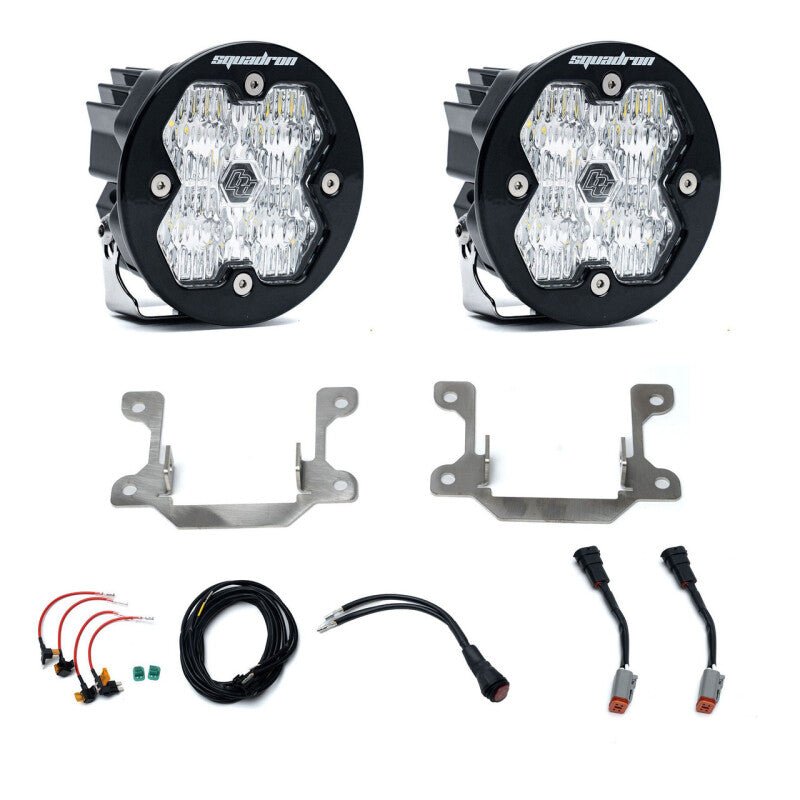 Baja Designs 19 - 25 Dodge Ram 2500/3500 Squadron Sport 2.0 Fog Pocket Kit (Wide Cornering) - Clear - Fog Lights - Baja Designs