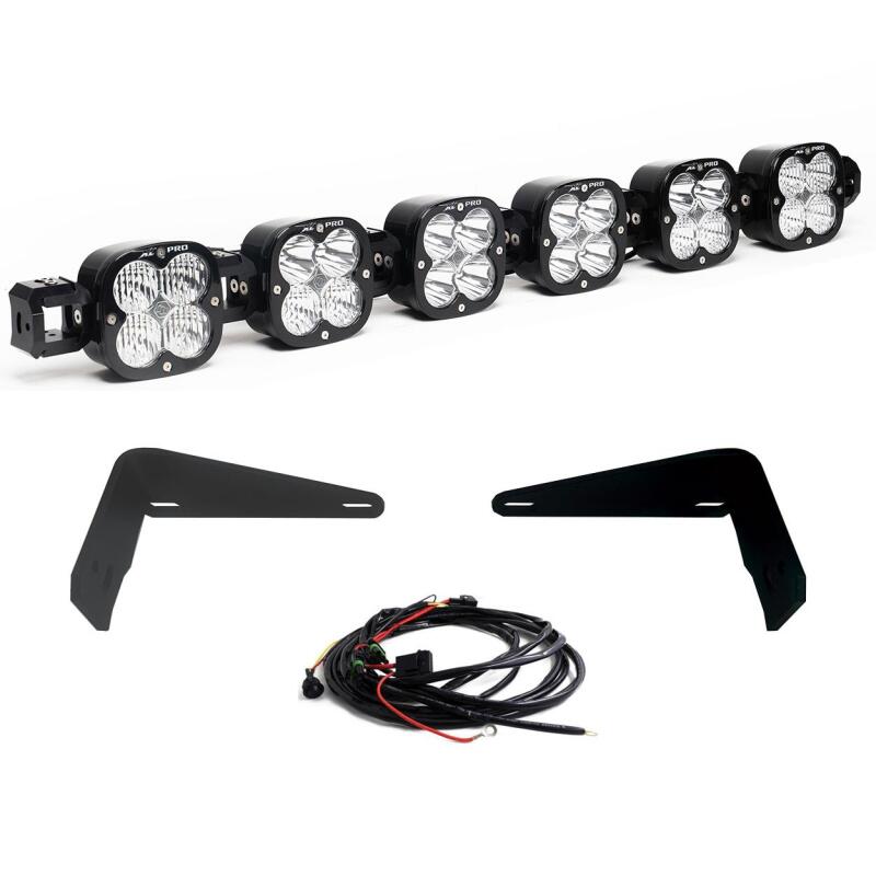 Baja Designs 2021+ Ford Bronco Steel Bumper 6 XL PRO Linkable Kit - Light Bars & Cubes - Baja Designs
