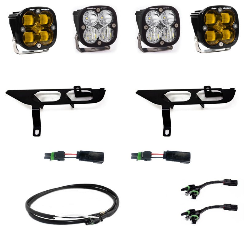 Baja Designs 2021+ Ford F - 150 Sport Series Fog Pocket Kit - Clear - Fog Lights - Baja Designs