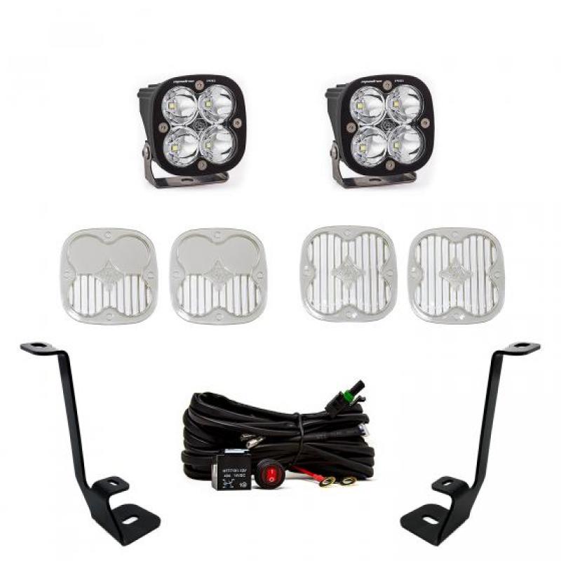 Baja Designs 2021+ Ford F150 A Pillar Kit Squadron Pro Spot - Light Bars & Cubes - Baja Designs
