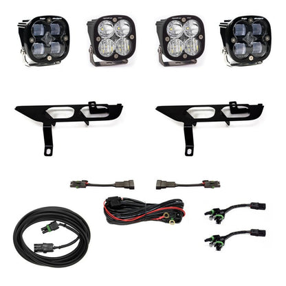 Baja Designs 2021+ Ford F150 Fog Pocket Kit SAE Clear Squadron Pro DC - Light Bars & Cubes - Baja Designs