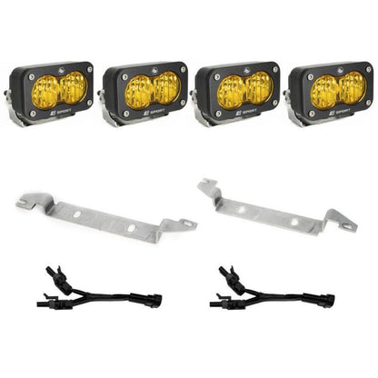 Baja Designs 2022+ Toyota Tundra S2 Sport Fog Pocket Kit - Baja Amber - Fog Lights - Baja Designs