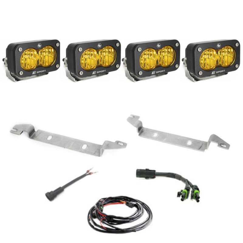 Baja Designs 2023+ Toyota Sequoia S2 Sport Fog Pocket Kit - Baja Amber - Fog Lights - Baja Designs