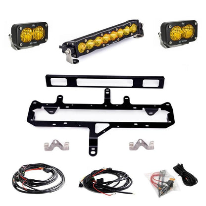 Baja Designs 2024+ Toyota Tacoma (Incl. TRD Pro) 10in. S8/S2 Pro Grille Kit - Baja Amber - Light Mounts - Baja Designs
