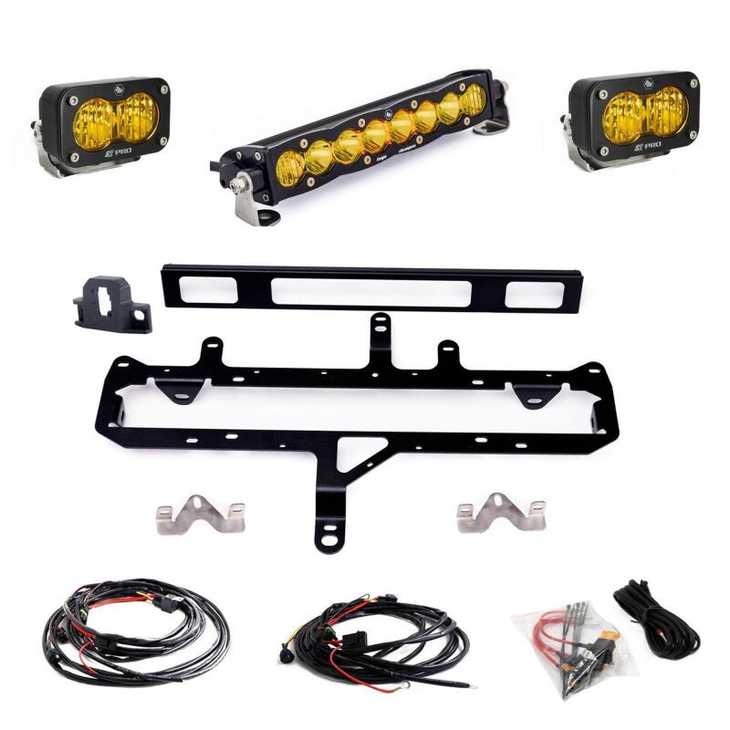 Baja Designs 2024+ Toyota Tacoma S8 10in Light Bar / S2 Pro TRD Pro Grille Conversion Light Kit - Light Bars & Cubes - Baja Designs