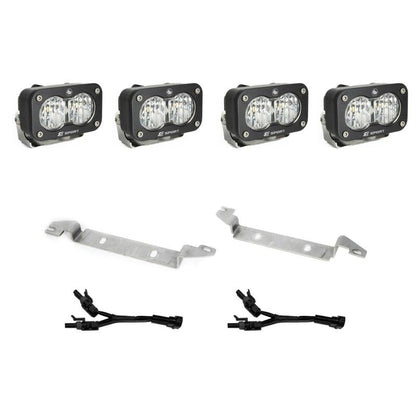 Baja Designs 2025 Toyota 4Runner S2 Sport Fog Pocket Light Kit - Clear - Light Bars & Cubes - Baja Designs