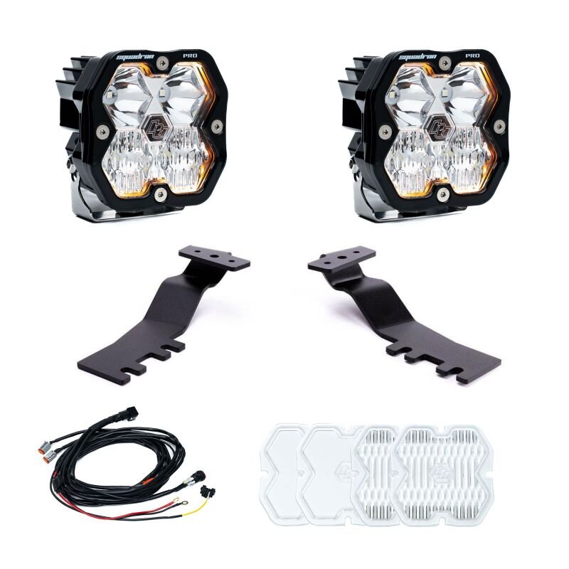 Baja Designs 2025+ Toyota 4Runner Squadron Pro 2.0 A - Pillar Kit (Driving/Combo) - Clear - Light Bars & Cubes - Baja Designs