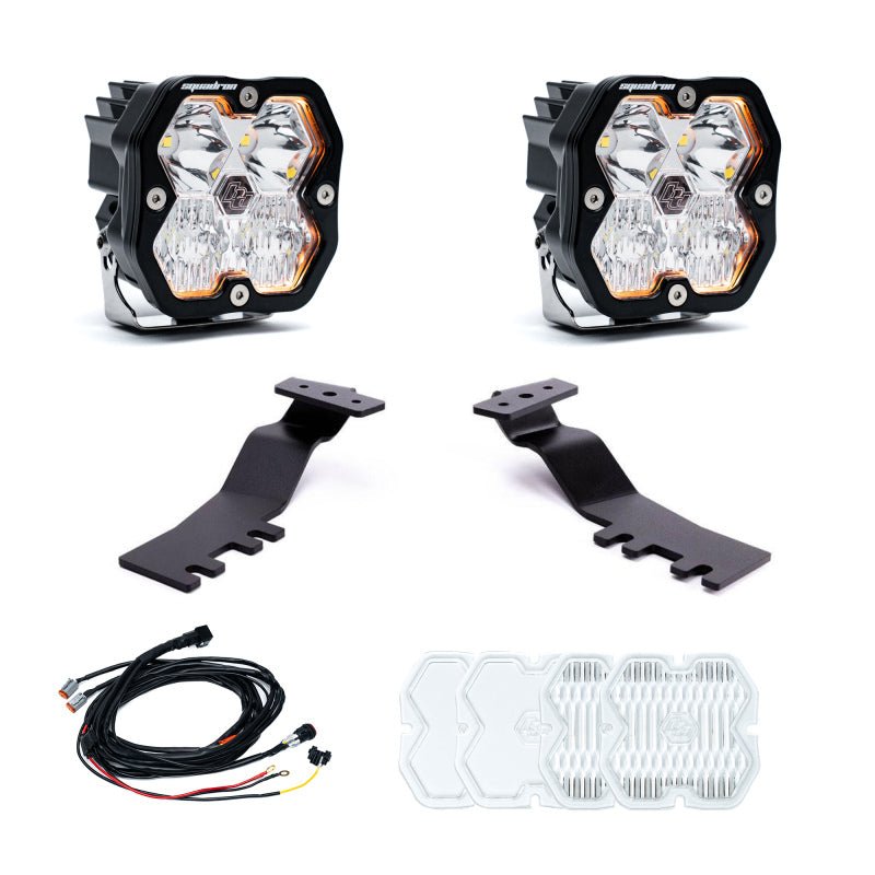 Baja Designs 2025+ Toyota 4Runner Squadron Sport 2.0 A - Pillar Kit (Driving/Combo) - Clear - Light Bars & Cubes - Baja Designs