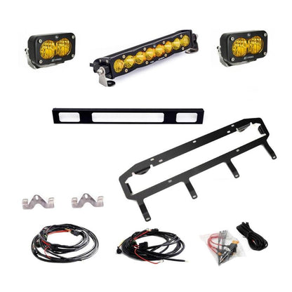 Baja Designs 2025 Toyota 4Runner TRD 10in Pro S2 Pro Grille Light Replacement Kit - Amber - Light Mounts - Baja Designs