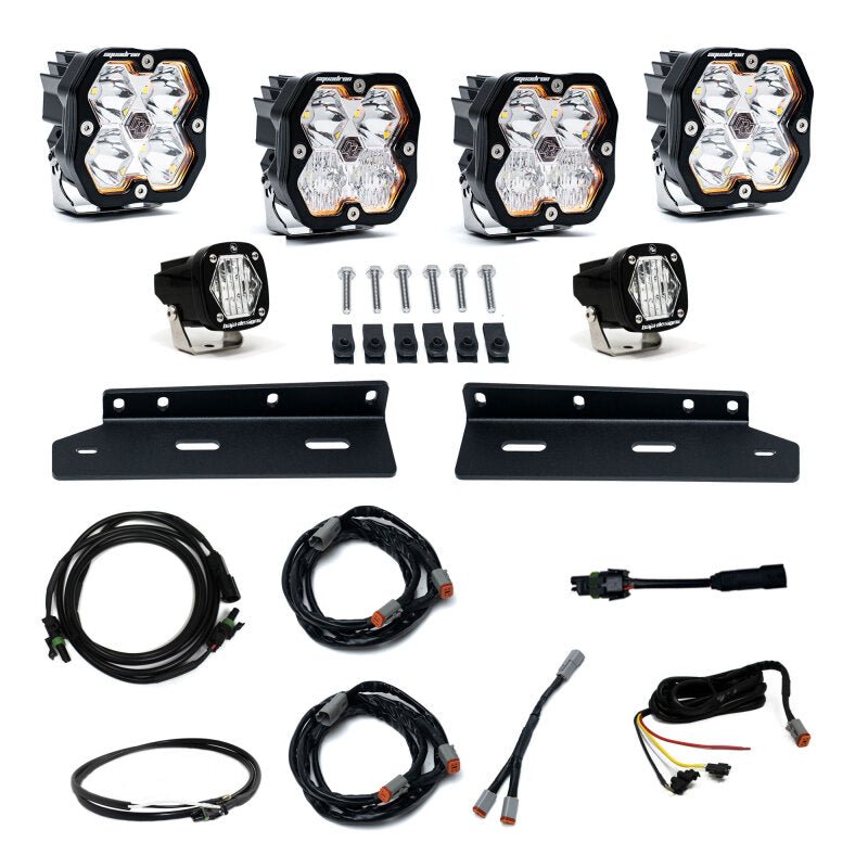Baja Designs 21 - 25 Ford Raptor Squadron Sport 2.0 Fog Pocket Kit (Multi Patterns) - Clear - Fog Lights - Baja Designs