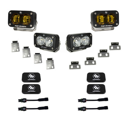 Baja Designs 21+ Ford Raptor S2 SAE Pro Fog Pocket Light Kit - Fog Lights - Baja Designs