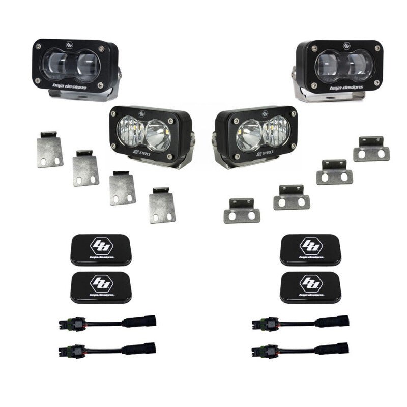 Baja Designs 21+ Ford Raptor S2 SAE Pro Fog Pocket Light Kit - Fog Lights - Baja Designs