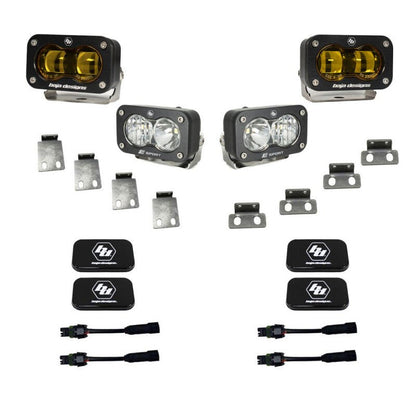 Baja Designs 21+ Ford Raptor/Bronco S2 SAE Pro Fog Pocket Light Kit - Fog Lights - Baja Designs