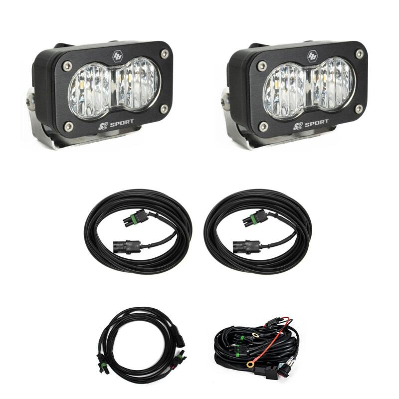 Baja Designs 23 - 24 Ford F250/F350 Super Duty S2 Sport Dual Reverse Light Kit w/ Toggle - Light Bars & Cubes - Baja Designs