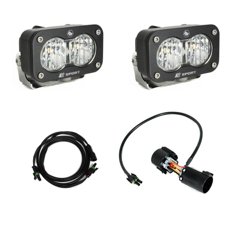 Baja Designs 23 - 24 Ford F250/F350 Super Duty S2 Sport Dual Reverse Light Kit w/Trailer Hitch Harness - Light Bars & Cubes - Baja Designs