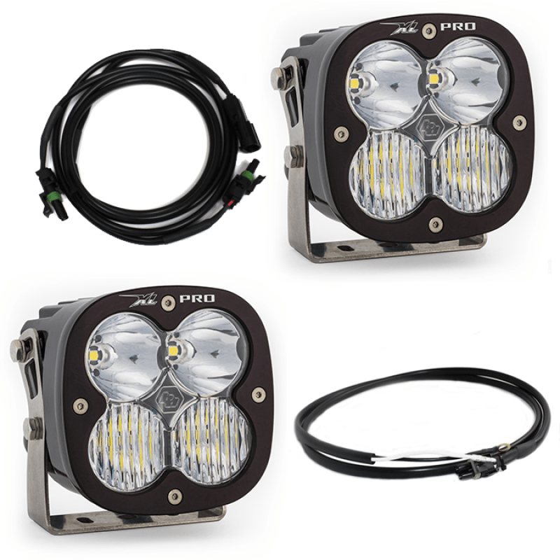 Baja Designs Jeep JL/JT Rubicon Steel Bumper LED Light Kit XL Pro w/Upfitter - Light Bars & Cubes - Baja Designs