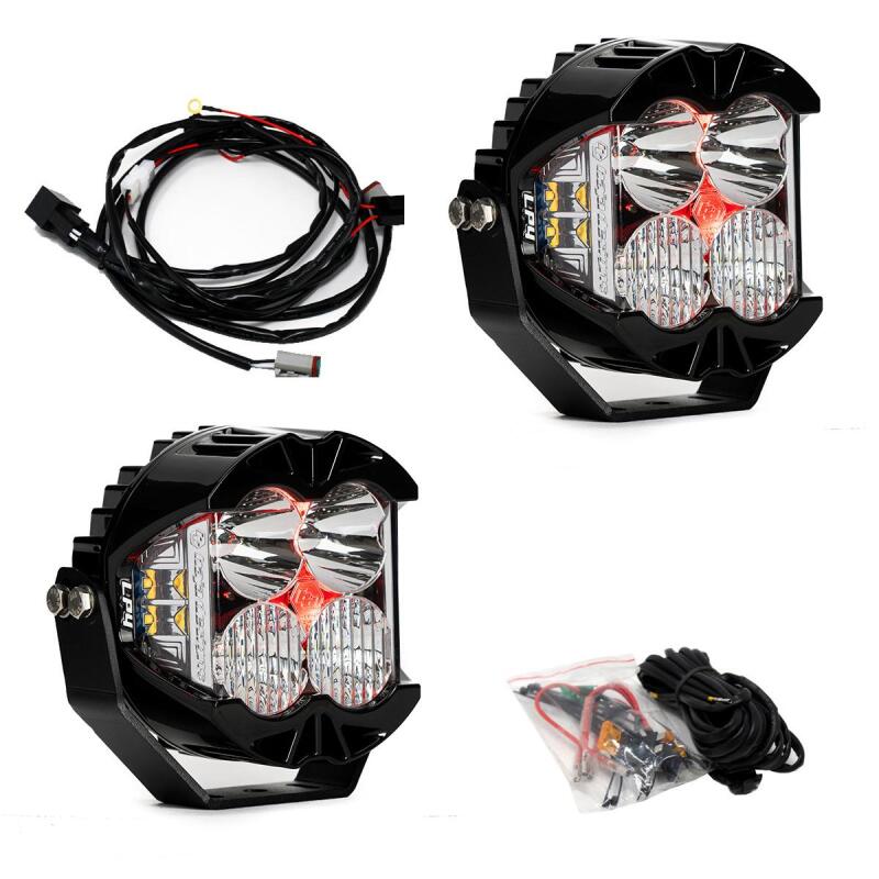 Baja Designs LP4 Pro Driving/Combo LED - Red Backlight (Pair) - Light Bars & Cubes - Baja Designs