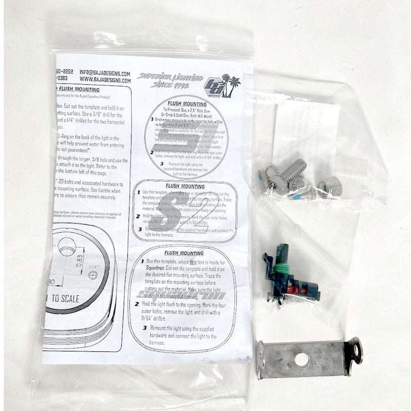 Baja Designs Parts Bag S2/Squadron - Single - Hardware Kits - Other - Baja Designs