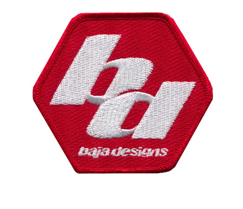 Baja Designs Patch 3x3 Inch Red/White - Shirts - Baja Designs