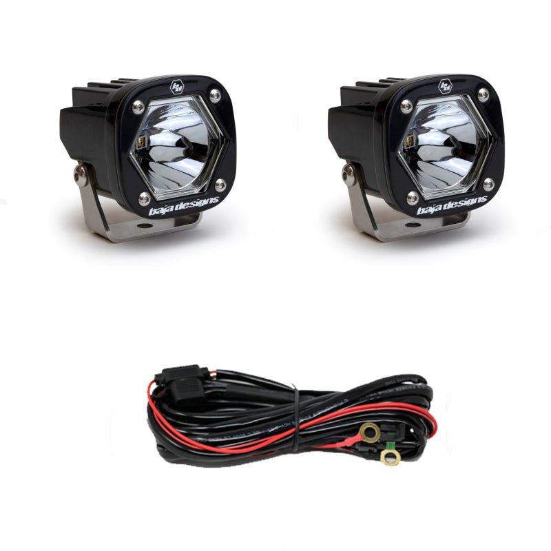 Baja Designs S1 Spot Laser LED Light w/ Mounting Bracket Pair Light Bars & Cubes