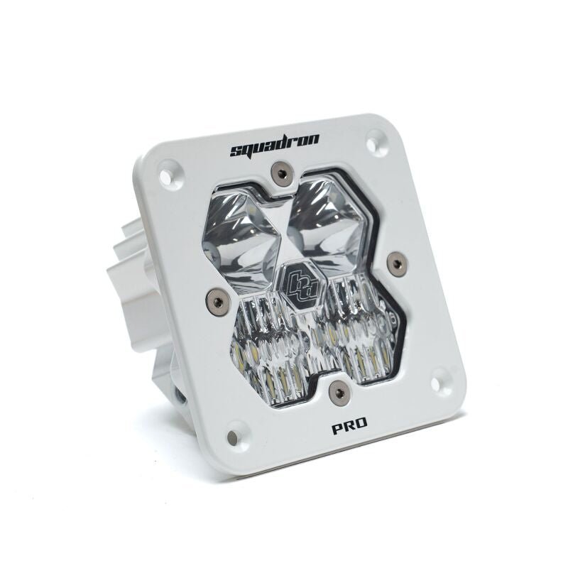 Baja Designs Squadron 2.0 Pro LED Driving/Combo (Flush Mount) - White Housing - Light Bars & Cubes - Baja Designs