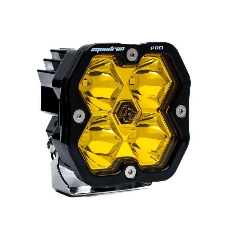Baja Designs Squadron 2.0 Pro LED Spot (Single Light) - Baja Amber - Light Bars & Cubes - Baja Designs