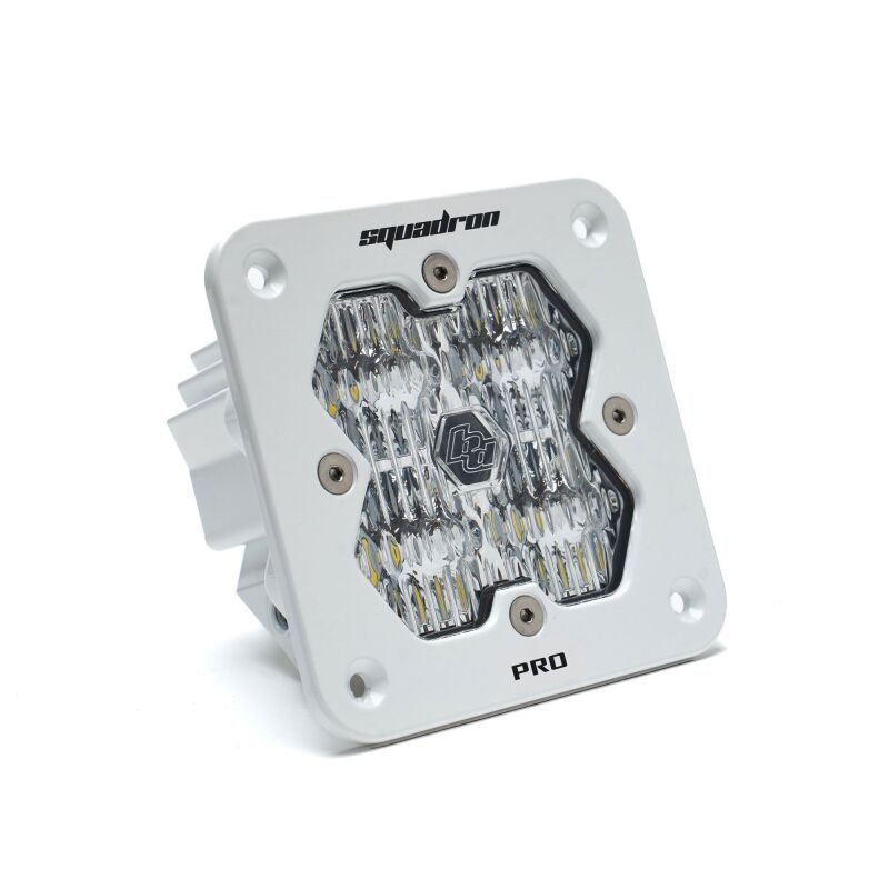 Baja Designs Squadron 2.0 Pro LED Wide Cornering (Flush Mount) - White Housing - Light Bars & Cubes - Baja Designs