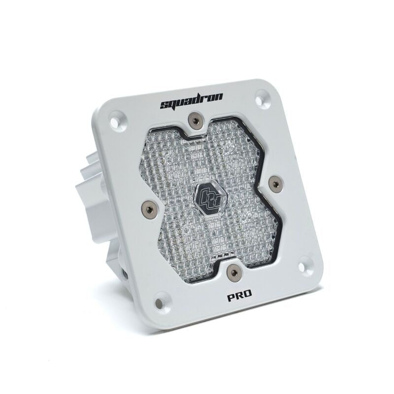 Baja Designs Squadron 2.0 Pro LED Work/Scene (Flush Mount) - White Housing - Light Bars & Cubes - Baja Designs