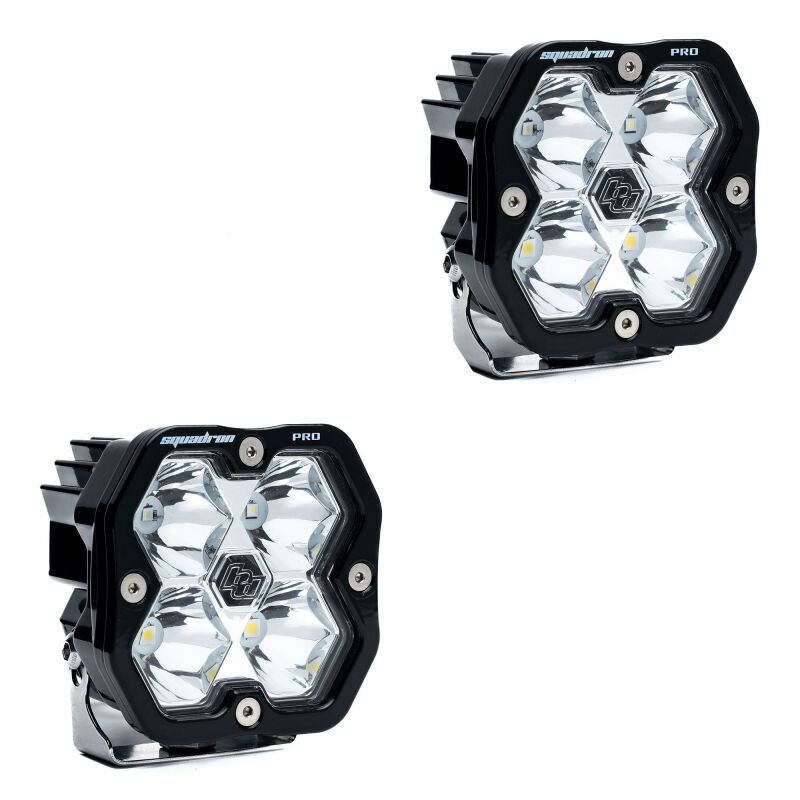 Baja Designs Squadron 2.0 Pro (Pair) LED Spot / No Harness - Light Bars & Cubes - Baja Designs