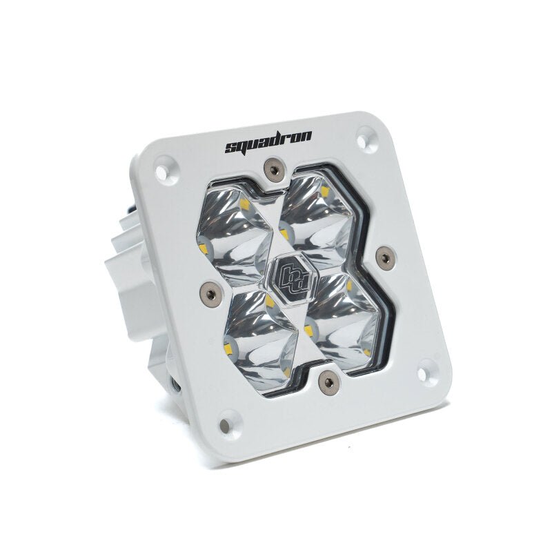 Baja Designs Squadron 2.0 Sport LED Spot (Flush Mount) - White Housing - Light Bars & Cubes - Baja Designs