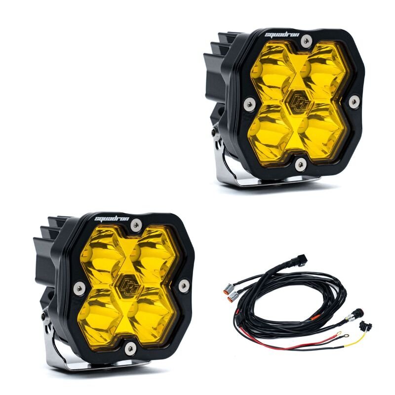 Baja Designs Squadron 2.0 Sport LED Spot (Pair) - Baja Amber - Light Bars & Cubes - Baja Designs