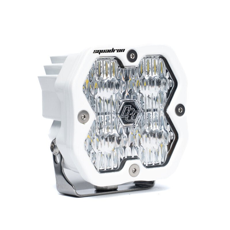 Baja Designs Squadron 2.0 Sport LED Wide Cornering (Flush Mount) - White Housing - Light Bars & Cubes - Baja Designs