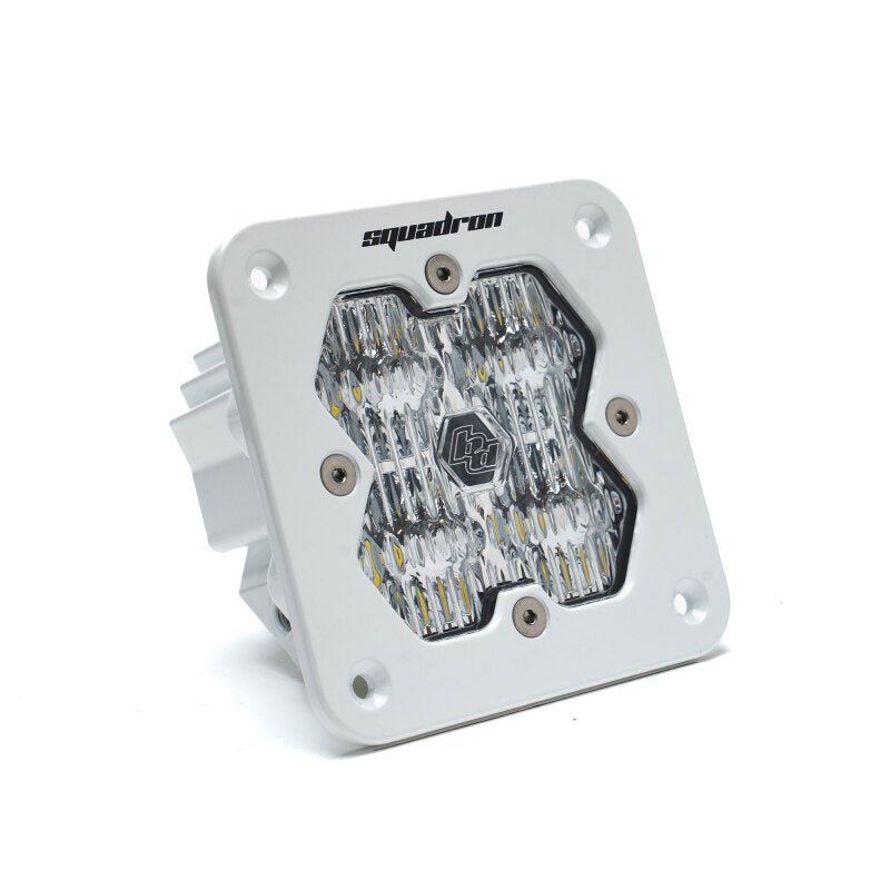 Baja Designs Squadron 2.0 Sport LED Wide Cornering (Flush Mount) - White Housing - Light Bars & Cubes - Baja Designs