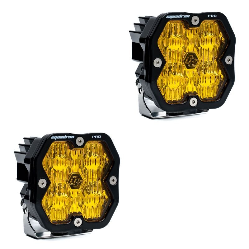 Baja Designs Squadron - R 2.0 Sport (Pair) LED Wide Cornering / No Harness - Baja Amber - Light Bars & Cubes - Baja Designs