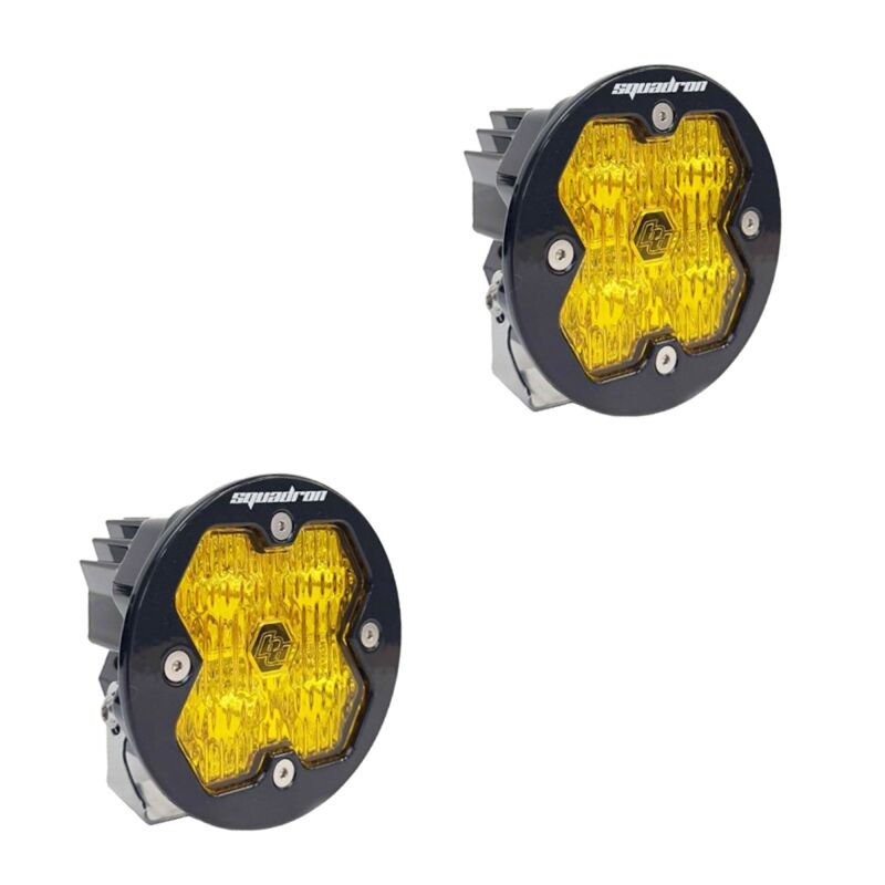 Baja Designs Squadron - R 2.0 Sport (Pair) LED Wide Cornering / No Harness - Baja Amber - Light Bars & Cubes - Baja Designs
